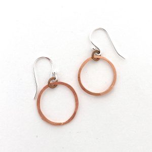Copper Circle Earrings