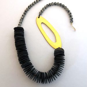 Gold Grey Shell Necklace III