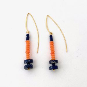 Coral Lapis II Earrings