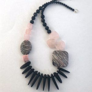 Rose Quartz Onyx Necklace II
